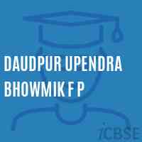Daudpur Upendra Bhowmik F P Primary School Logo
