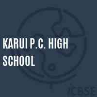 Karui P.C. High School Logo