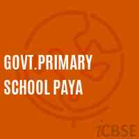 Govt.Primary School Paya Logo