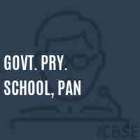 Govt. Pry. School, Pan Logo