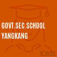 Govt.Sec.School Yangkang Logo