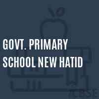 Govt. Primary School New Hatid Logo