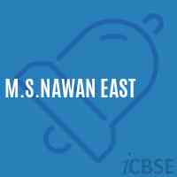 M.S.Nawan East Middle School Logo