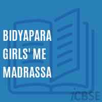 Bidyapara Girls' Me Madrassa Middle School Logo