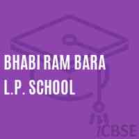 Bhabi Ram Bara L.P. School Logo