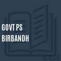 Govt Ps Birbandh Primary School Logo
