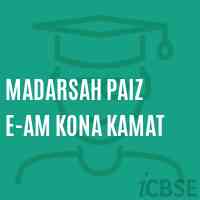 Madarsah Paiz E-Am Kona Kamat Primary School Logo