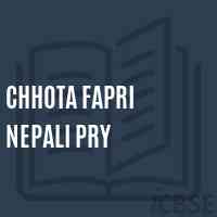 Chhota Fapri Nepali Pry Primary School Logo