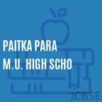 Paitka Para M.U. High Scho Secondary School Logo