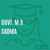 Govt. M.S. Sadma Middle School Logo