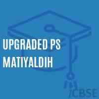 Upgraded Ps Matiyaldih Primary School Logo