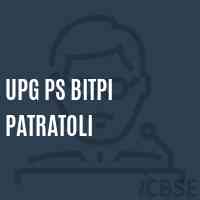 Upg Ps Bitpi Patratoli Primary School Logo