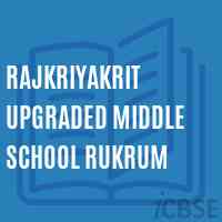 Rajkriyakrit Upgraded Middle School Rukrum Logo