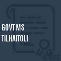 Govt Ms Tilhaitoli Middle School Logo