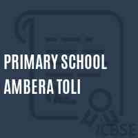 Primary School Ambera Toli Logo