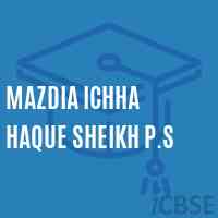Mazdia Ichha Haque Sheikh P.S Primary School Logo