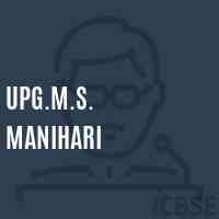 Upg.M.S. Manihari Middle School Logo