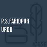 P.S.Faridpur Urdu Primary School Logo