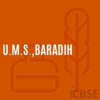 U.M.S.,Baradih Middle School Logo