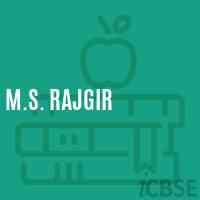 M.S. Rajgir Middle School Logo