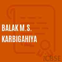 Balak M.S. Karbigahiya Middle School Logo
