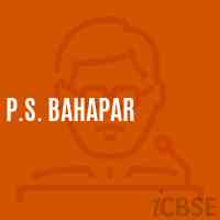 P.S. Bahapar Primary School Logo