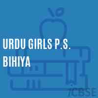 Urdu Girls P.S. Bihiya Primary School Logo