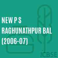New P S Raghunathpur Bal (2006-07) Primary School Logo