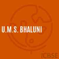 U.M.S. Bhaluni Middle School Logo