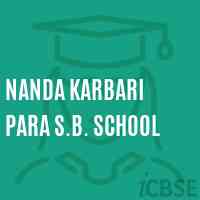 Nanda Karbari Para S.B. School Logo