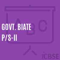 Govt. Biate P/s-Ii Primary School Logo