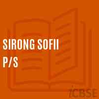 Sirong Sofii P/s Primary School Logo