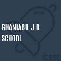 Ghaniabil J.B School Logo