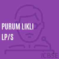 Purum Likli Lp/s School Logo