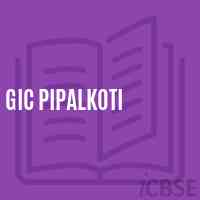 Gic Pipalkoti High School Logo