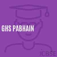 Ghs Pabhain Secondary School Logo