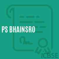 Ps Bhainsro Primary School Logo