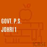 Govt. P.S. Johri 1 Primary School Logo