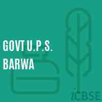 Govt U.P.S. Barwa Middle School Logo