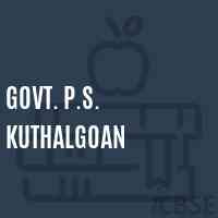 Govt. P.S. Kuthalgoan Primary School Logo