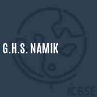 G.H.S. Namik Secondary School Logo