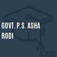 Govt. P.S. Asha Rodi Primary School Logo