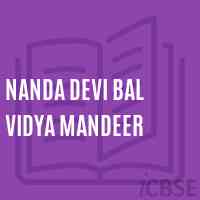 Nanda Devi Bal Vidya Mandeer Primary School Logo