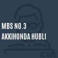 Mbs No.3 Akkihonda Hubli Middle School Logo