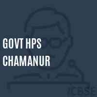 Govt Hps Chamanur Middle School Logo