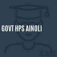 Govt Hps Ainoli Middle School Logo