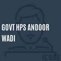 Govt Hps andoor Wadi Middle School Logo