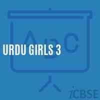 Urdu Girls 3 Middle School Logo