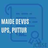 Maide Devus Ups, Puttur Middle School Logo