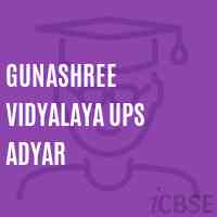 Gunashree Vidyalaya Ups Adyar Middle School Logo